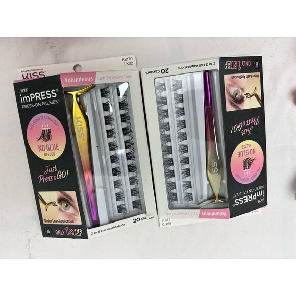 Impress Press-On Lash Extensions • 2pk • Voluminous + Natural - Picture 1 of 3